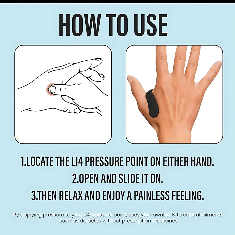 Sugar Control LI4 Acupressure Point Clip (Magnetic)
