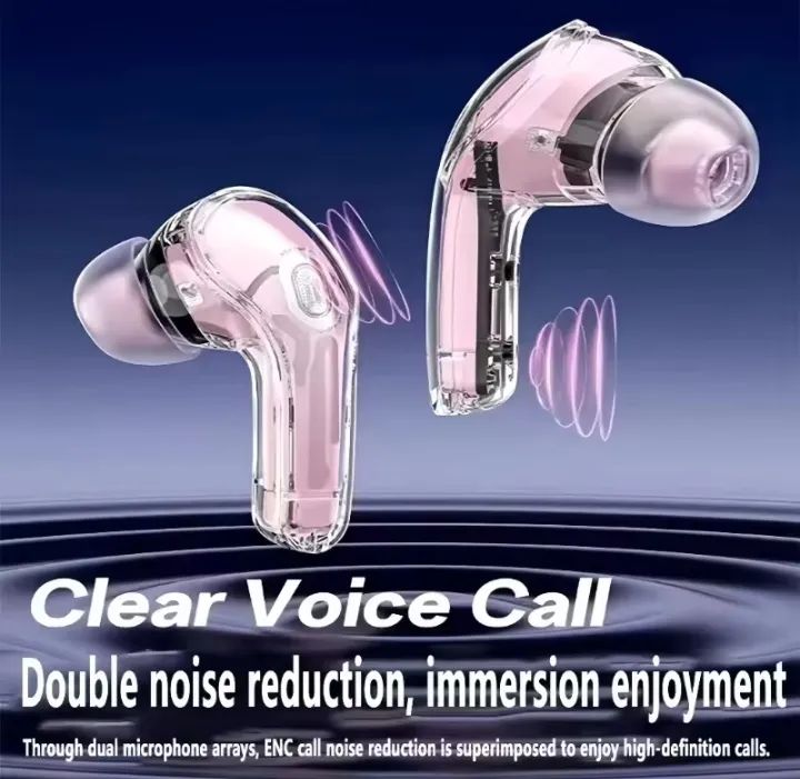 Air 39 Wireless Transparent Earbuds – Bluetooth TWS with LED Display, Super Bass, HD Sound & Waterproof Design | Gaming & Sports Headphones