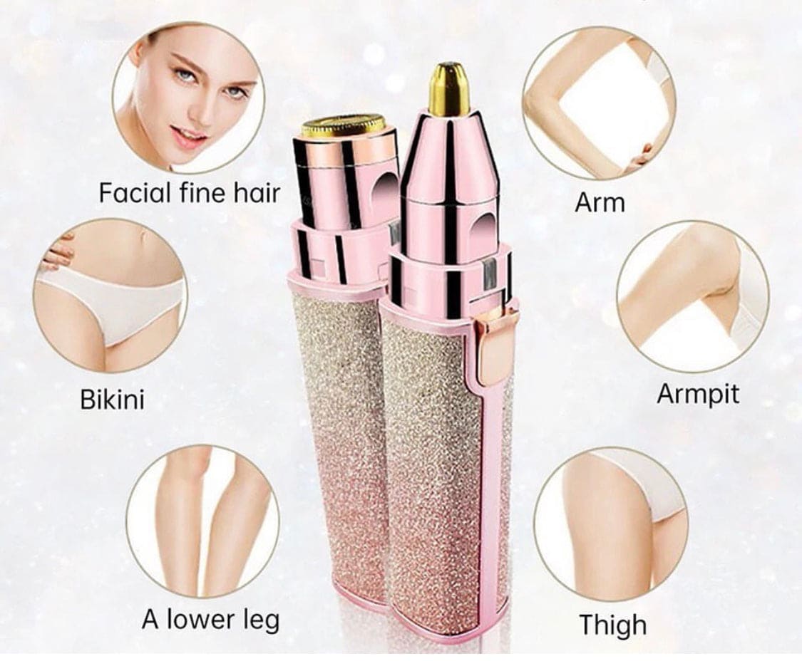 Glitter Eyebrow Trimmer, 2 In 1 Electric Eyebrow Trimmer