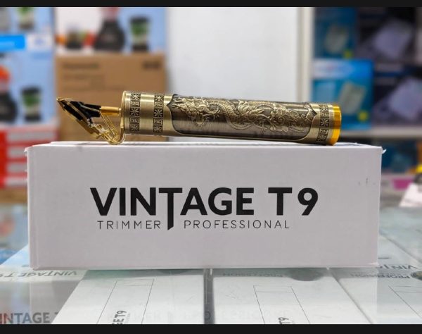 Metal Body Vintage T9 Trimmer | Golden Dragon Hair Clipper for Men | Professional Beard & Hair Cutting Machine"
