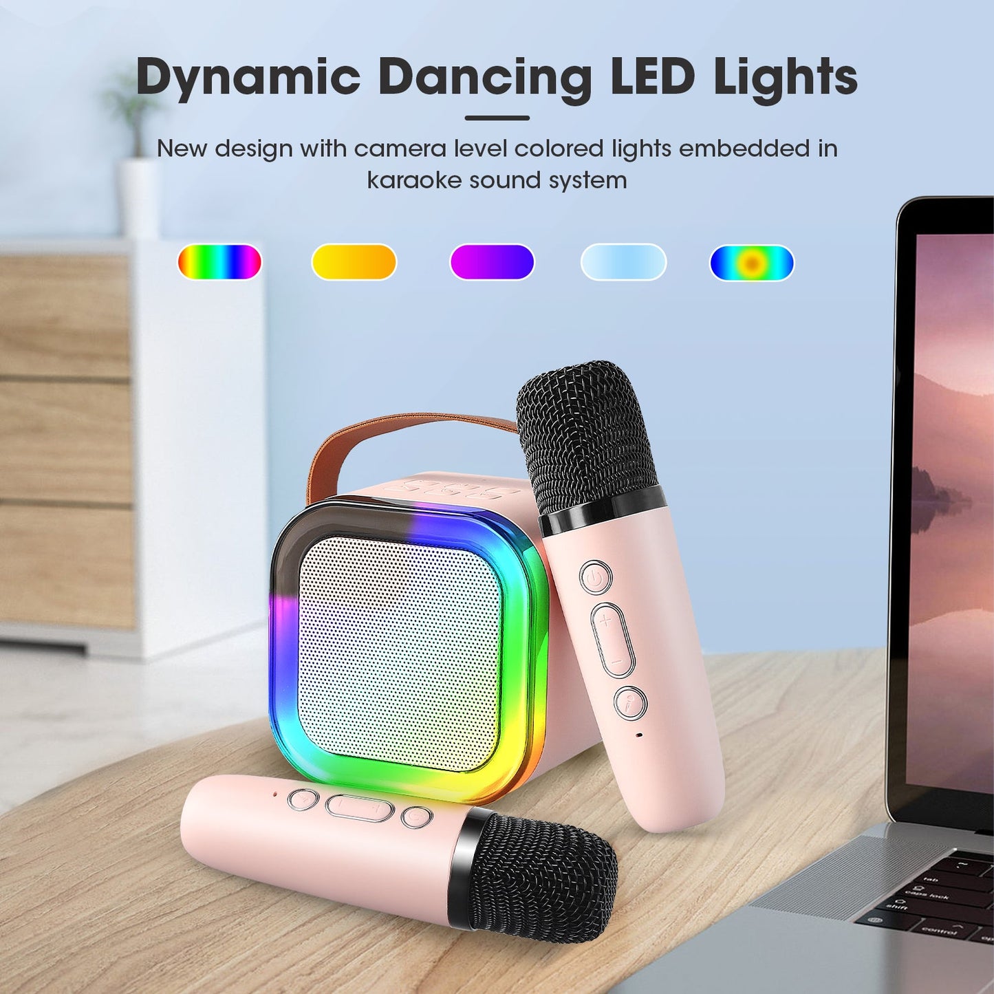 K12 Karaoke Speaker | Portable Bluetooth Wireless Speaker with Mic | Rechargeable Smart Speaker for Music & Parties ..
