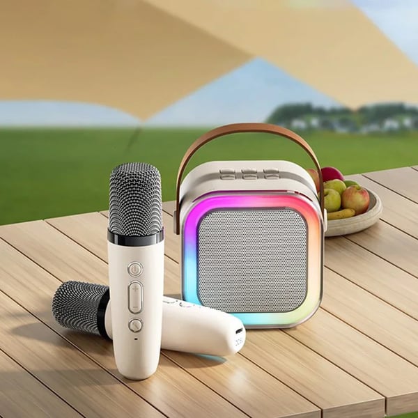 K12 Karaoke Speaker | Portable Bluetooth Wireless Speaker with Mic | Rechargeable Smart Speaker for Music & Parties ..