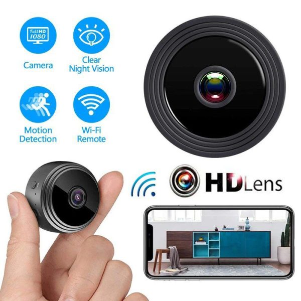 A9 Mini WiFi Camera with Stand | Wireless HD Monitoring | Home Security DVR Sensor | V38 App | New Mini Camera