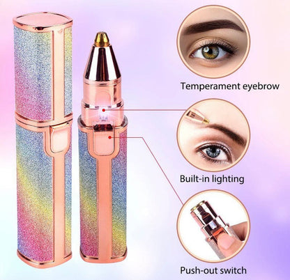 Glitter Eyebrow Trimmer, 2 In 1 Electric Eyebrow Trimmer