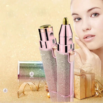 Glitter Eyebrow Trimmer, 2 In 1 Electric Eyebrow Trimmer