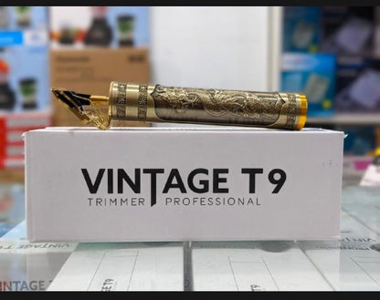 Metal Body Vintage T9 Trimmer | Golden Dragon Hair Clipper for Men | Professional Beard & Hair Cutting Machine"